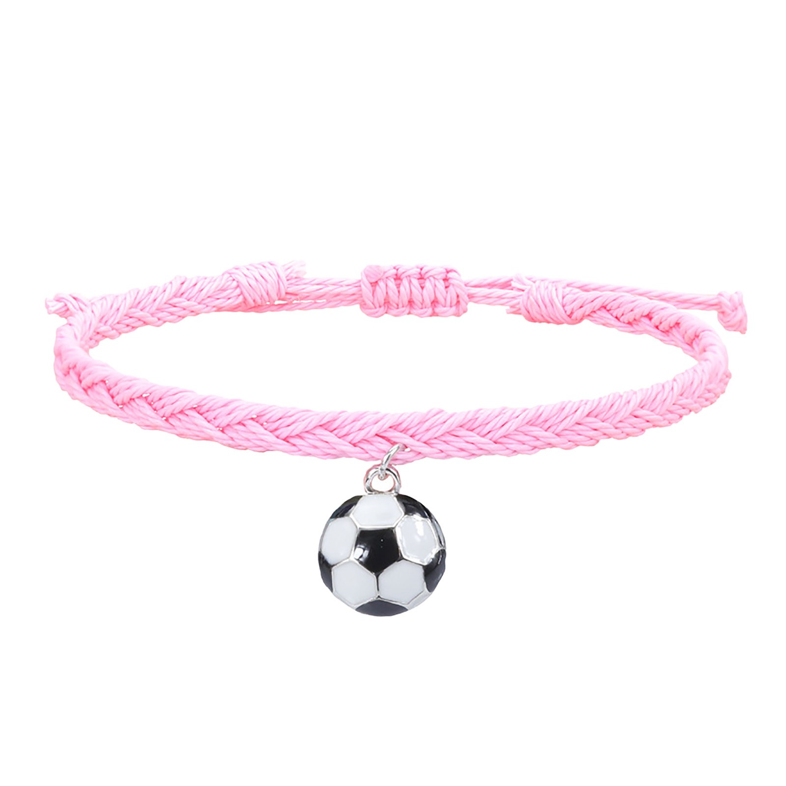 thumbnail image 2 of Pulseras de Fútbol Charm Favors Fútbol Negro Rojo Blanco Marrón Pulseras de Fútbol Cuentas Ajustable Inspirational for Teens Adults Sport Birthday Football Favors For, 2 of 2